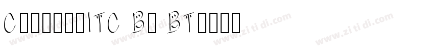 ChelthmITC Bk BT字体转换